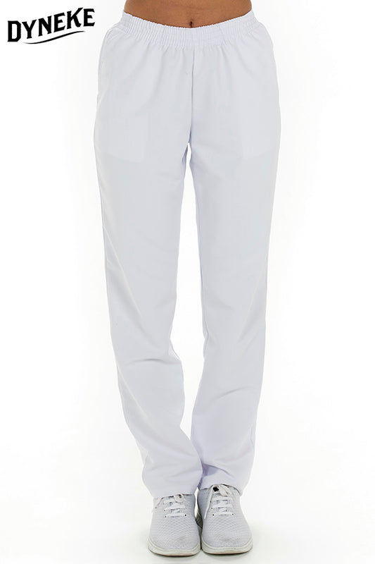 9929570 - Pantalón unisex microfibra blanco c/bolsillos